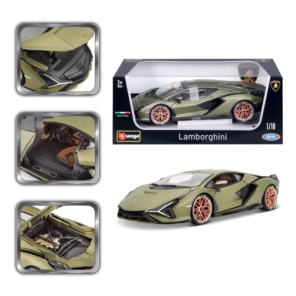 1:18 LAMBORGHINI SIAN VERT MÉTALLIQUE
