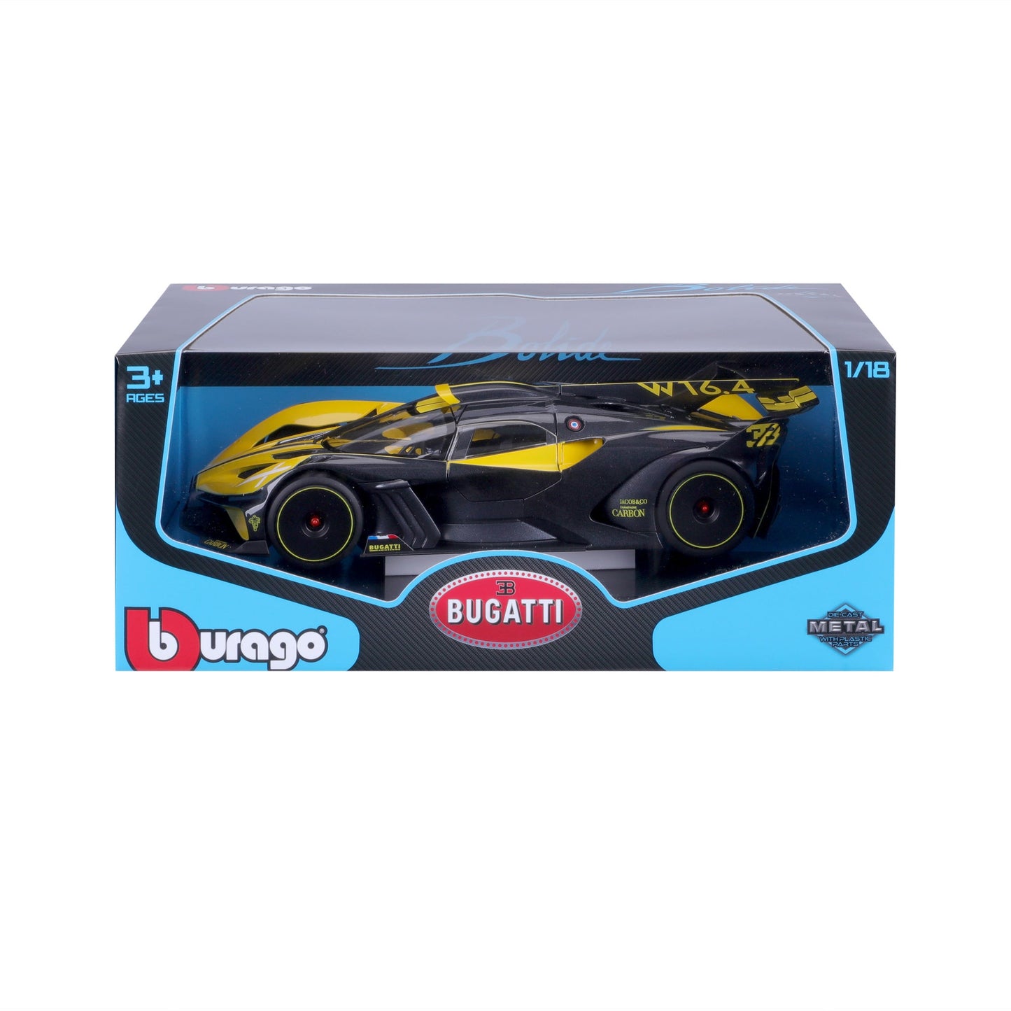 1:18 BUGATTI BOLIDE JAUNE