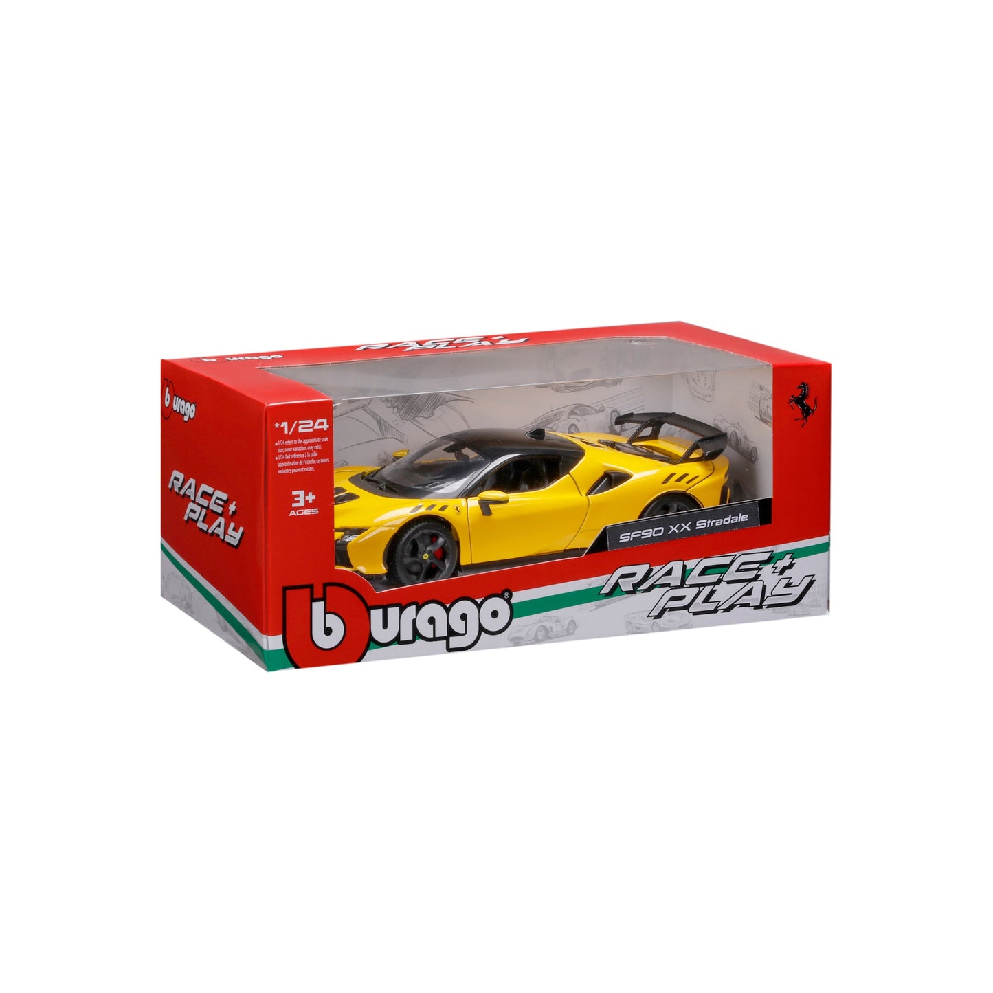1:24 FERRARI RACE & PLAY SF90 XX STRADALE YELLOW