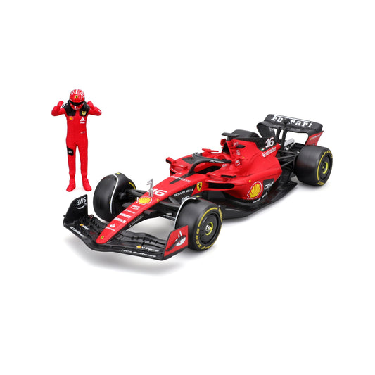 フェラーリ SF-23 F1 2023 1:24 フィギュア（ルクレールドライバー付き）