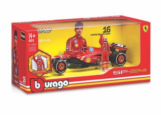 1:24 F1 FERRARI SF-24 2024 WITH DRIVER FIGURE LECLERC