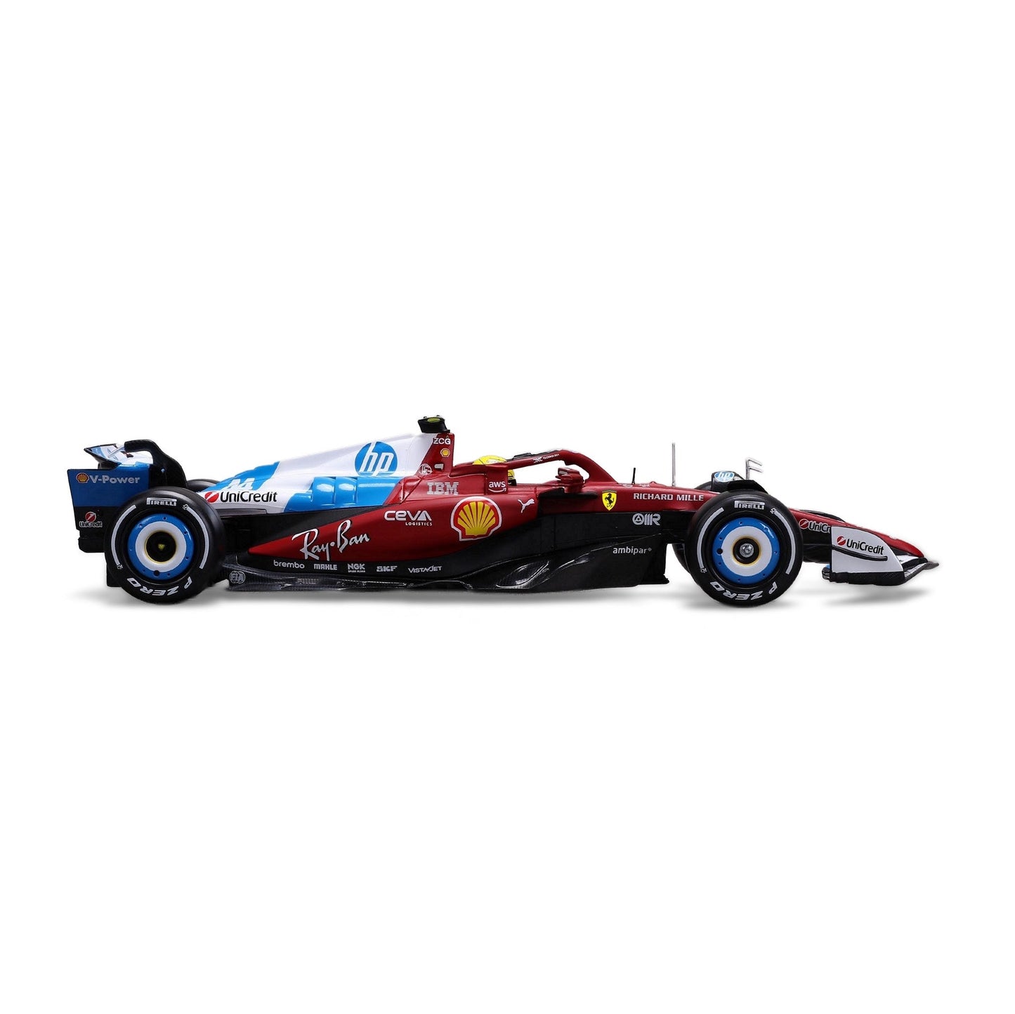 1:24 F1 FERRARI SF-25 2025 HAMILTON WITH HELMET MIAMI GP