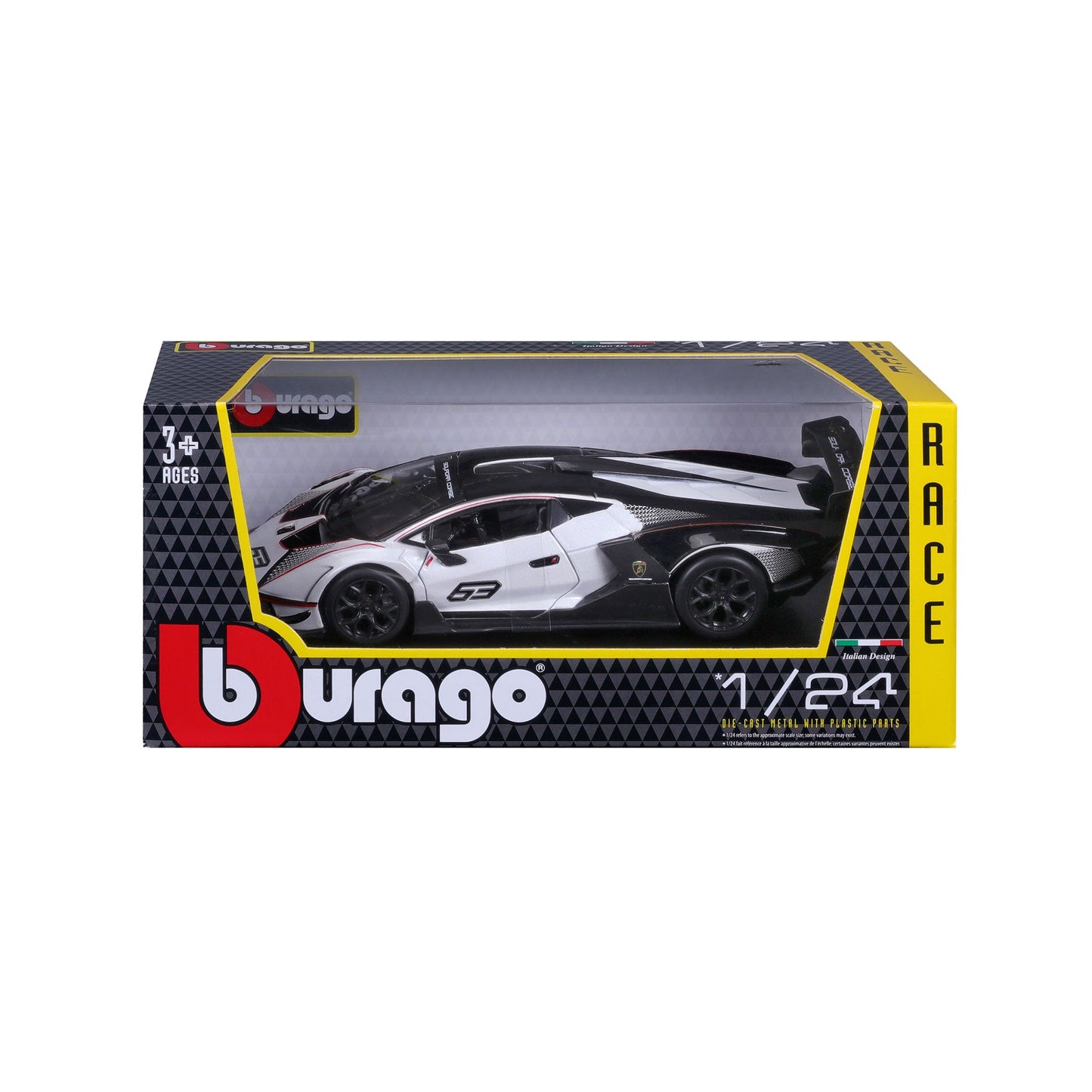 1:24 LAMBORGHINI ESSENZA SCV12 SQUADRA CORSE #63 WHITE