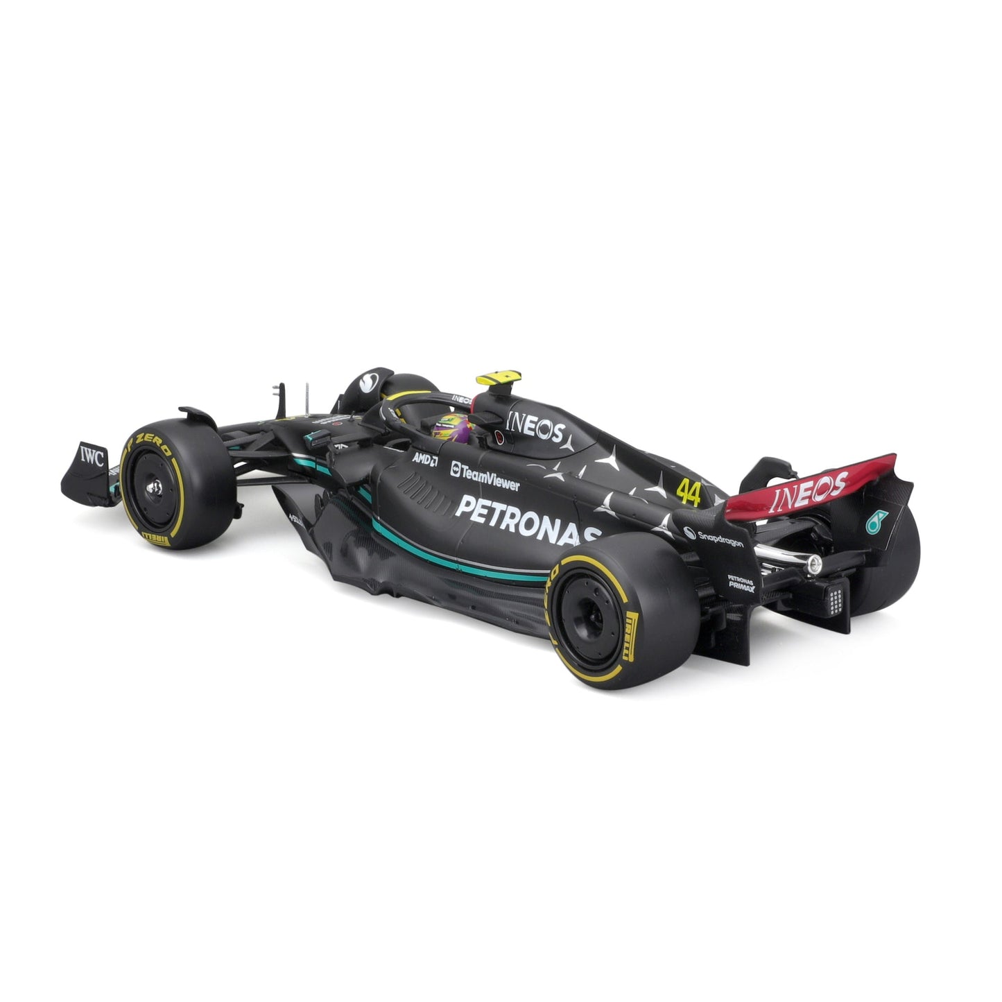 1:24 F1 MB W14 2023 AVEC CASQUE HAMILTON