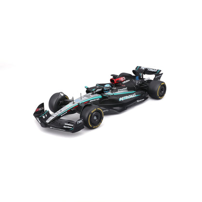 1:24 F1 MERCEDES AMG W15 2024 WITH HELMET RUSSELL