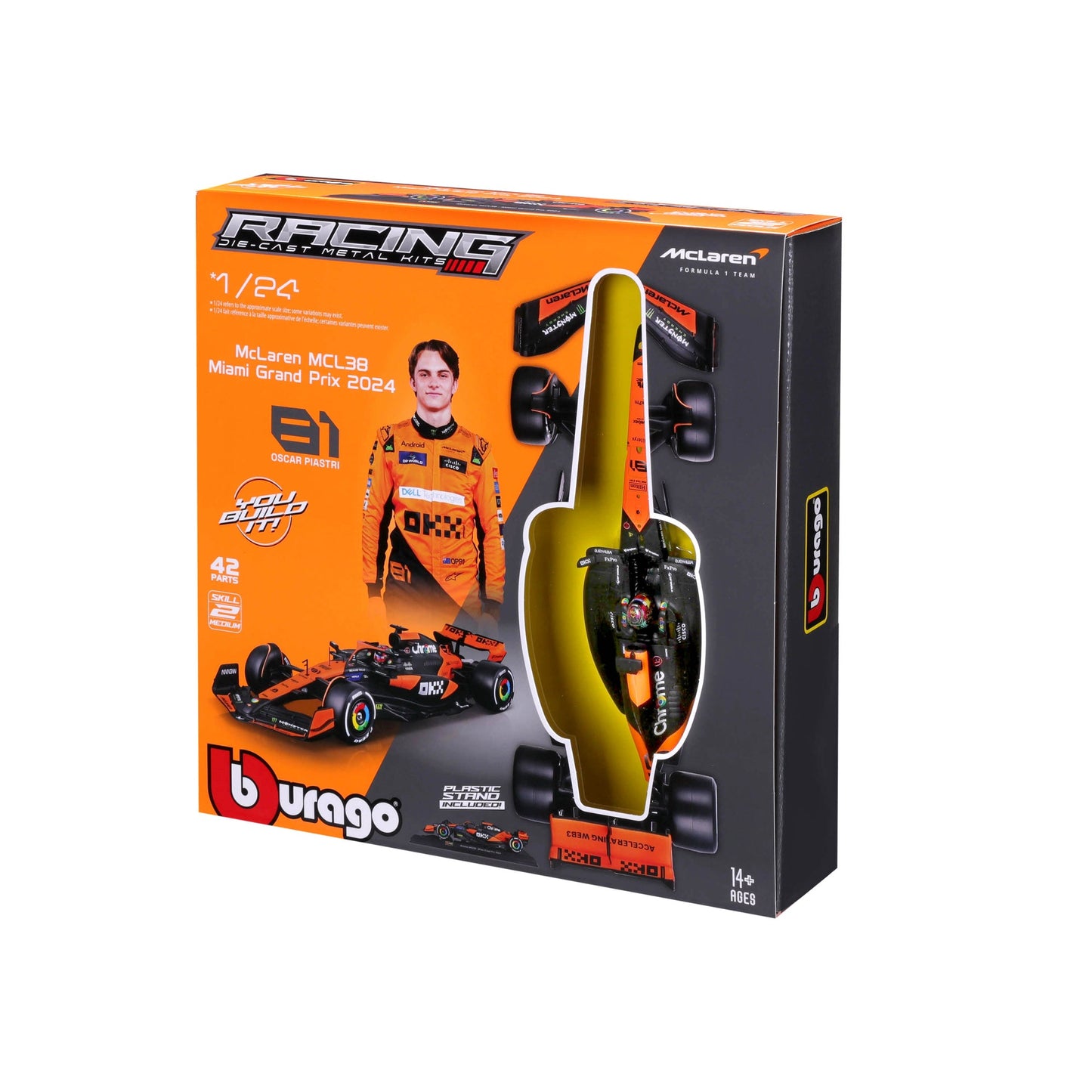 1:24 F1 MCLAREN MCL38 2024 modèle KIT PIASTRI