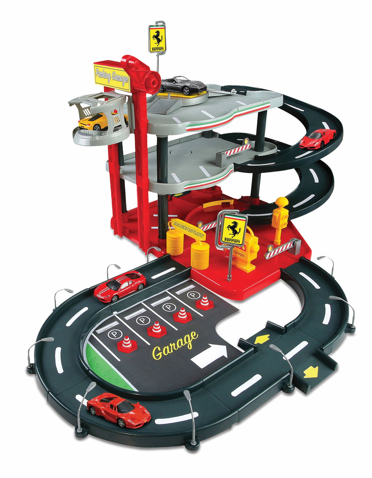 PARKING FERRARI 1:43, COMPRENANT 2 VOITURES
