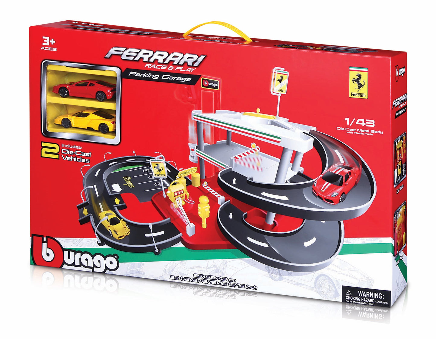 PARKING FERRARI 1:43, COMPRENANT 2 VOITURES
