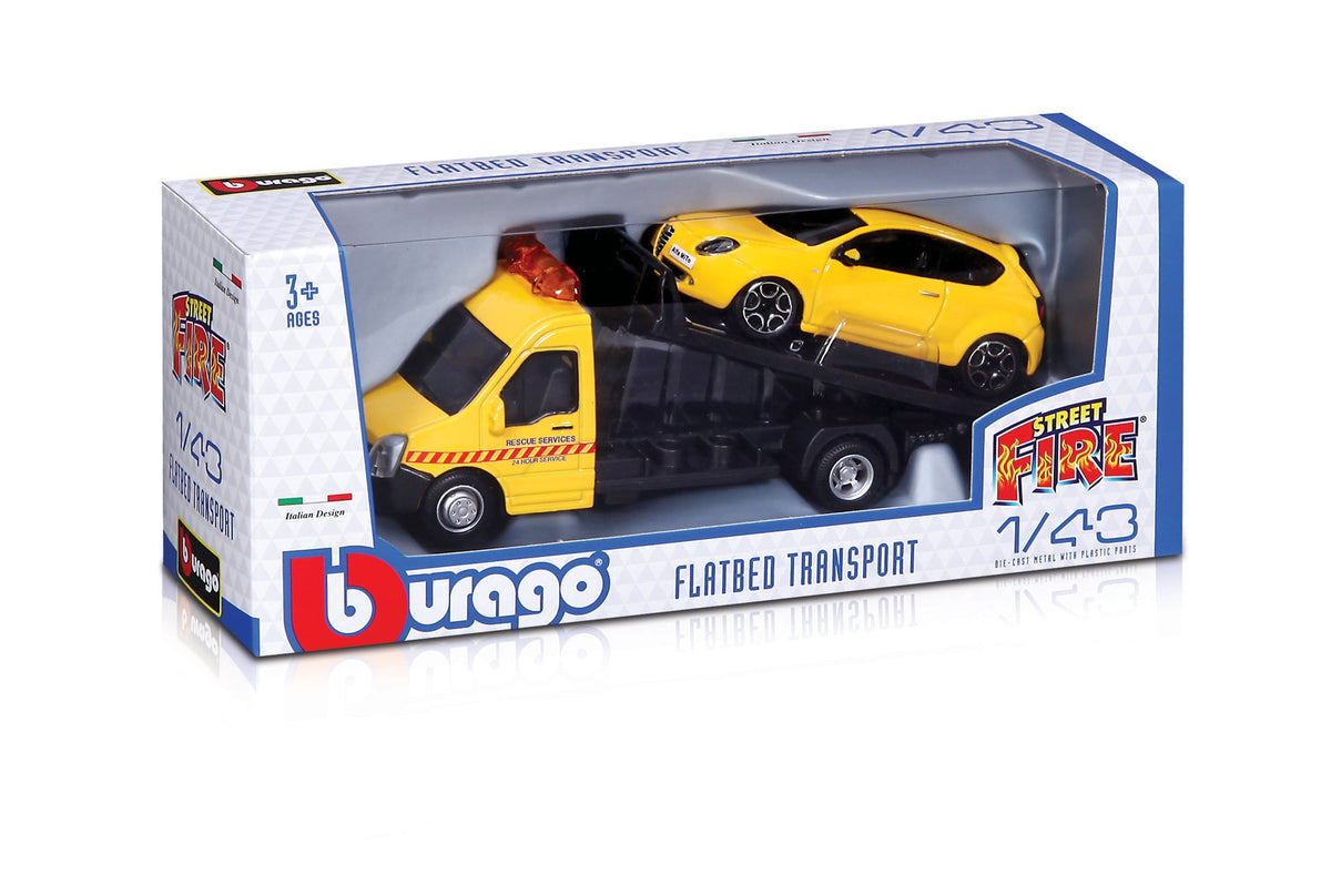 1:43 STREET FIRE FLATBED ASSORTMENT