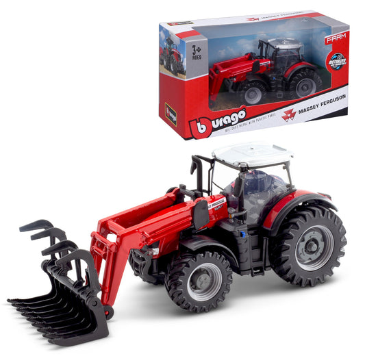 マッセイファーガソン 8740S トラクター 10cm フロントローダー・グラバー付き