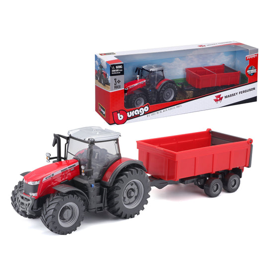 マッセイファーガソン 8740S トラクター 10cm ダンプトレーラー付