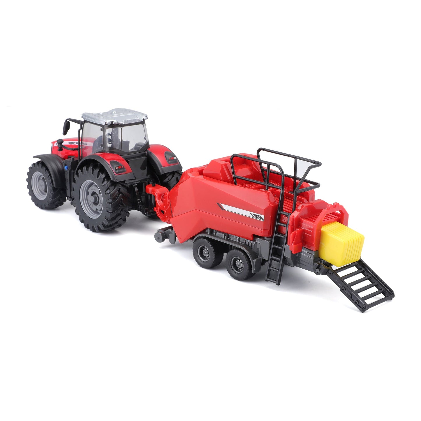 TRACTEUR MASSEY FERGUSSON 8740S DE 10 CM AVEC ÉLÉVATEUR DE PRESSE À BALLES