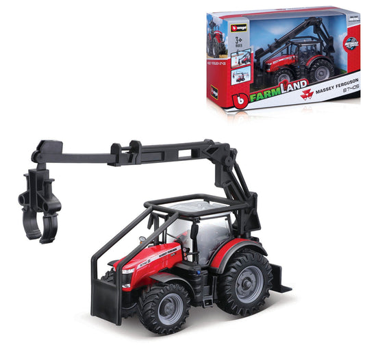 トラクター マッセイ・ファーガソン 8740S 10CM フロントローダーと丸太3本付き
