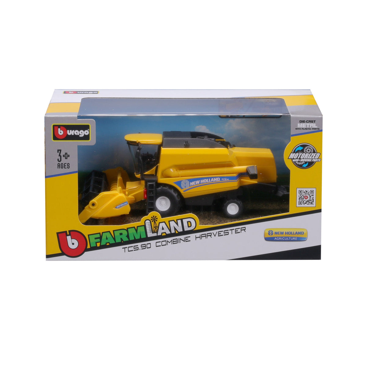 Moissonneuse-batteuse New Holland TC5.90 de 18 cm avec barre de coupe à grains