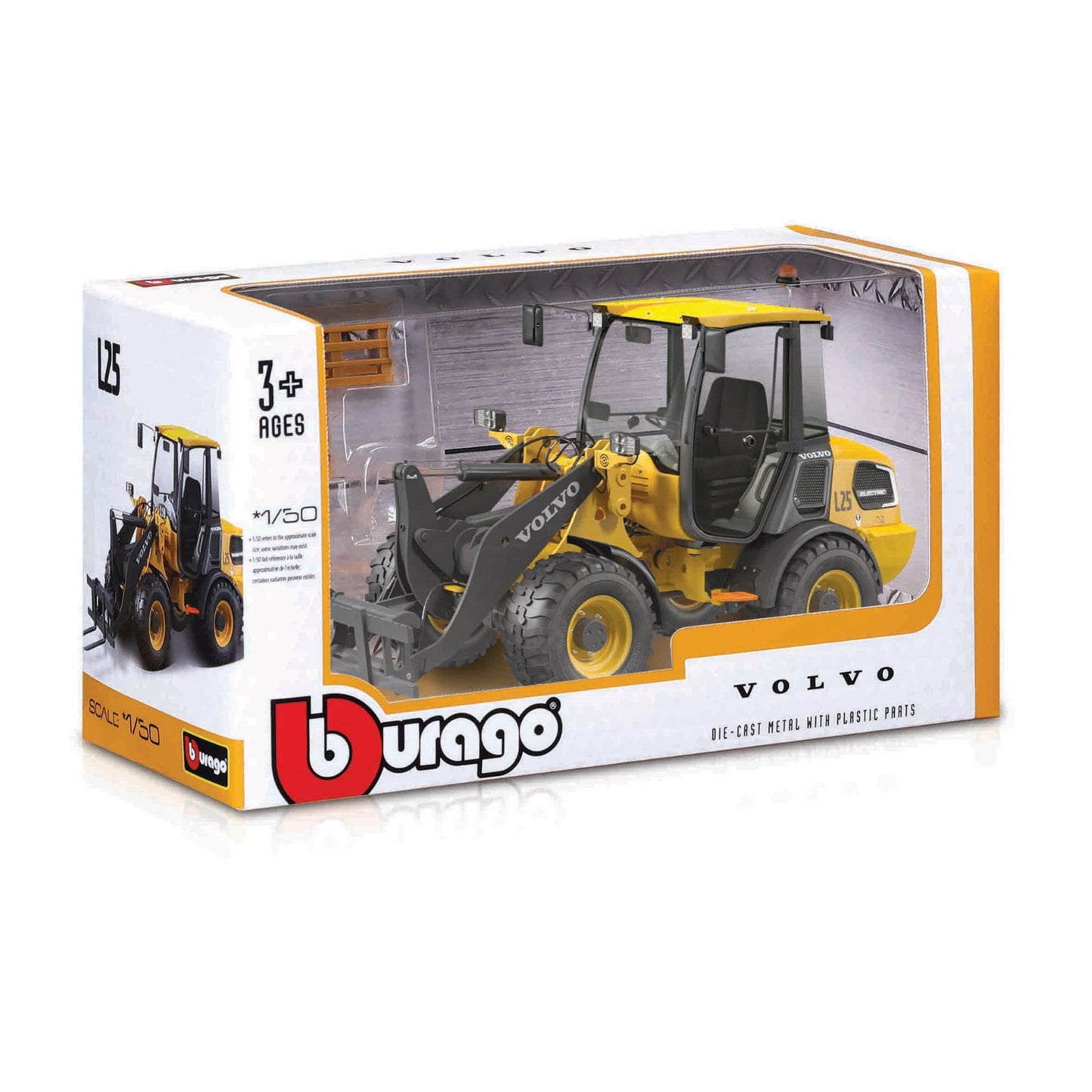 1:50 VOLVO L25 AVEC CHARIOT ÉLÉVATEUR
