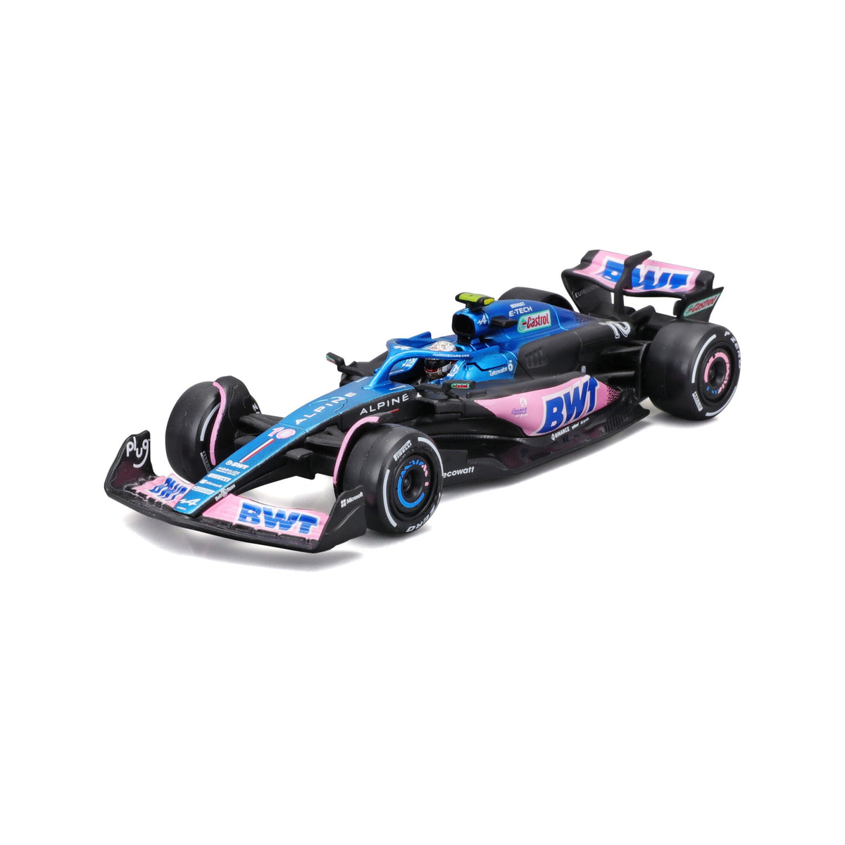 1:43 F1 BWT ALPINE F1 TEAM A523 2023 WITH GASLY HELMET