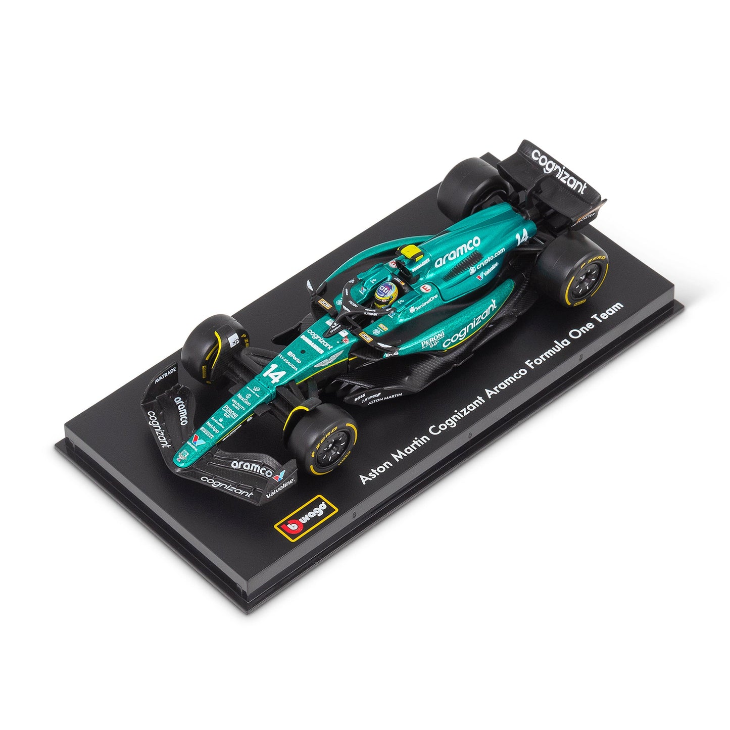 1:43 F1 ASTON MARTIN 2023 AMR23 AVEC CASQUE ALONSO