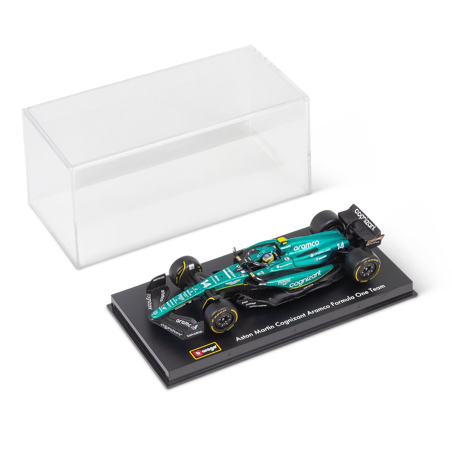 1:43 F1 ASTON MARTIN 2023 AMR23 AVEC CASQUE ALONSO
