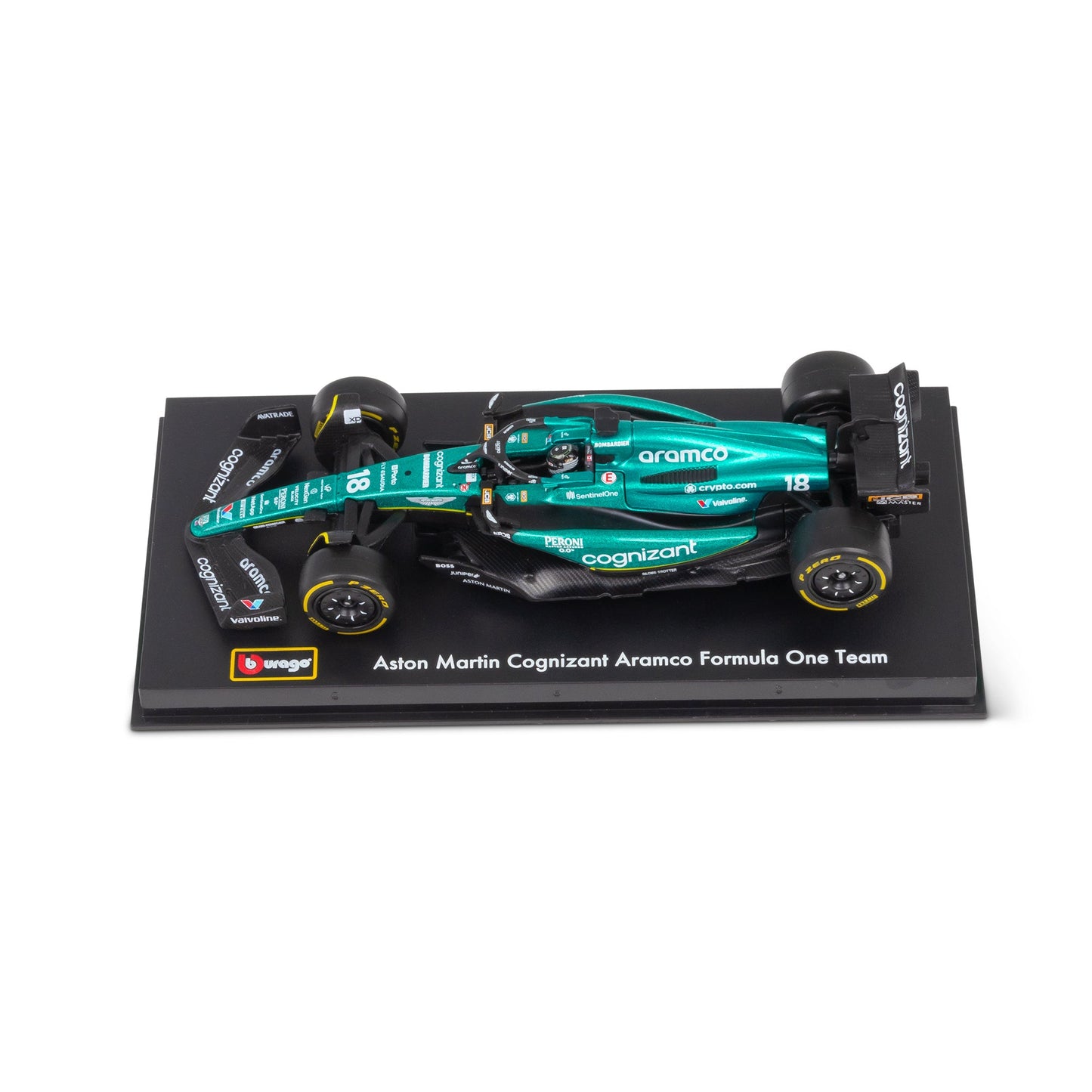 1:43 F1 ASTON MARTIN 2023 AMR23 AVEC PROMENADE AU CASQUE