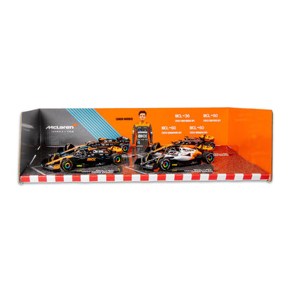 Coffret de 4 moments forts de la F1 McLaren Lando Norris à l'échelle 1:43