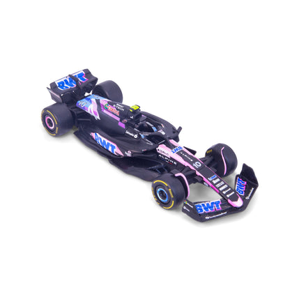 1:43 F1 BWT ALPINE F1 TEAM A524 2024 GASLY DANS UN DISTRIBUTEUR DE 12 PIÈCES