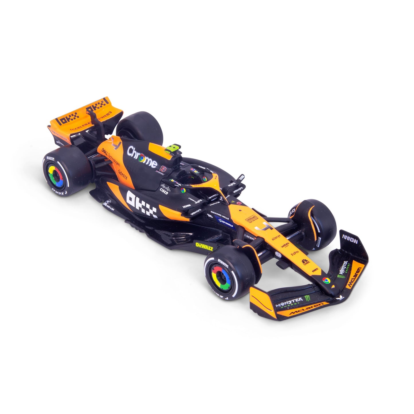 1:43 F1 MCLAREN MCL38 2024 NORRIS DANS UN DISTRIBUTEUR DE 12 PIÈCES