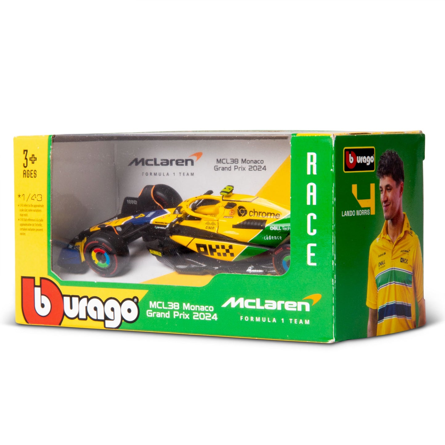 1:43 F1 MCLAREN MCL38 2024 NORRIS - LIVRAISON SENNA