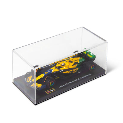 1:43 F1 MCLAREN MCL38 2024 AVEC CASQUE NORRIS SENNA LIVRAISON