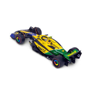 1:43 F1 MCLAREN MCL38 2024 AVEC CASQUE NORRIS SENNA LIVRAISON