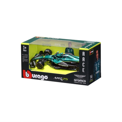 1:43 F1 ASTON MARTIN AMR25 2025 ALONSO IN 12PC DISPENSER