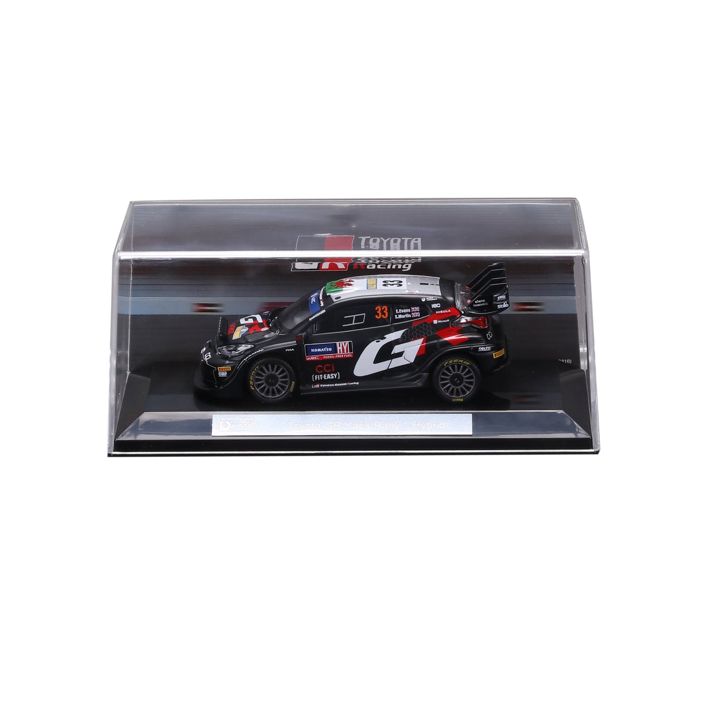 1:43 TOYOTA GAZOO RACING WRC YARIS RALLY 1 HYBRIDE #33