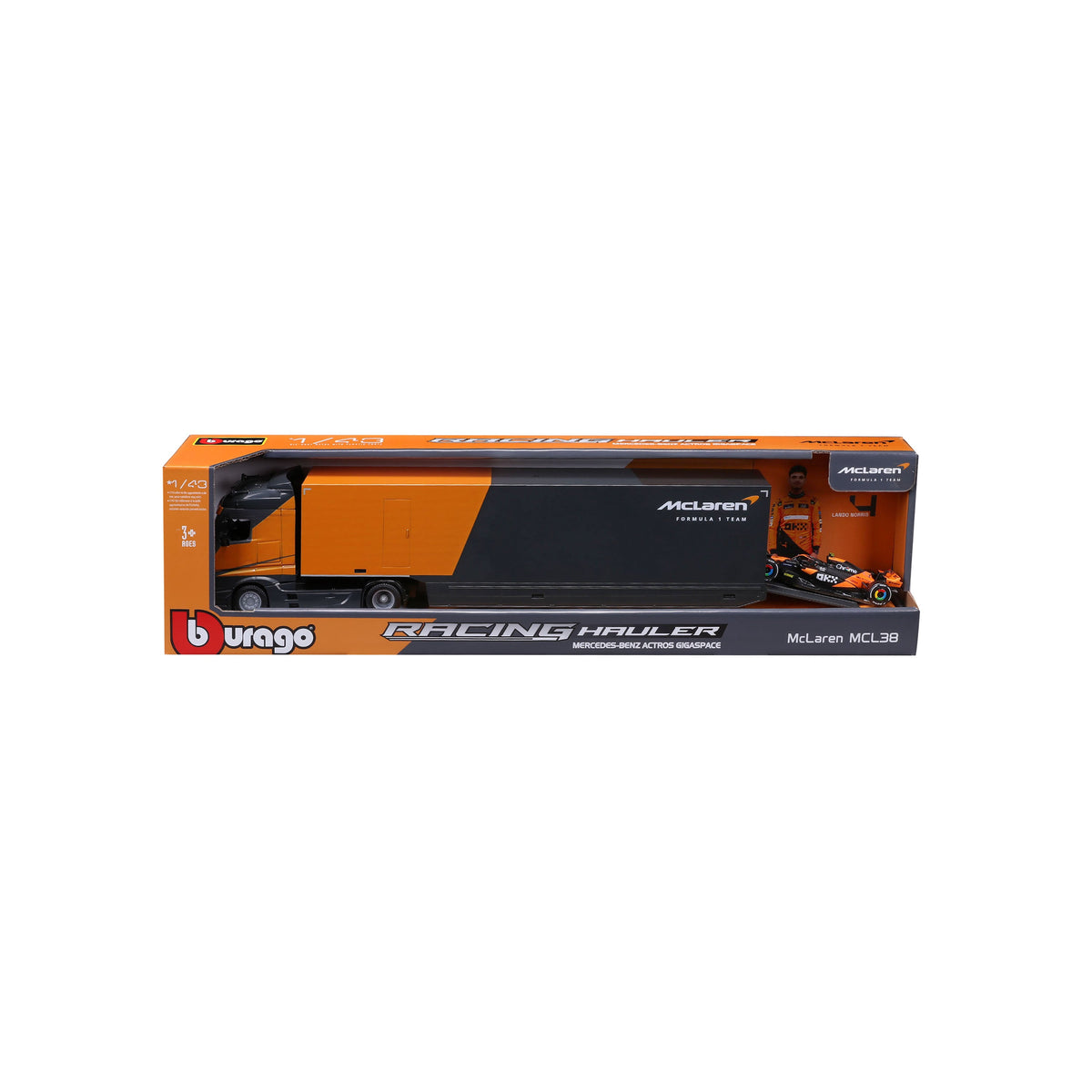 1:43 F1 MCLAREN RACING TRANSPORTER MCL38 2024 NORRIS