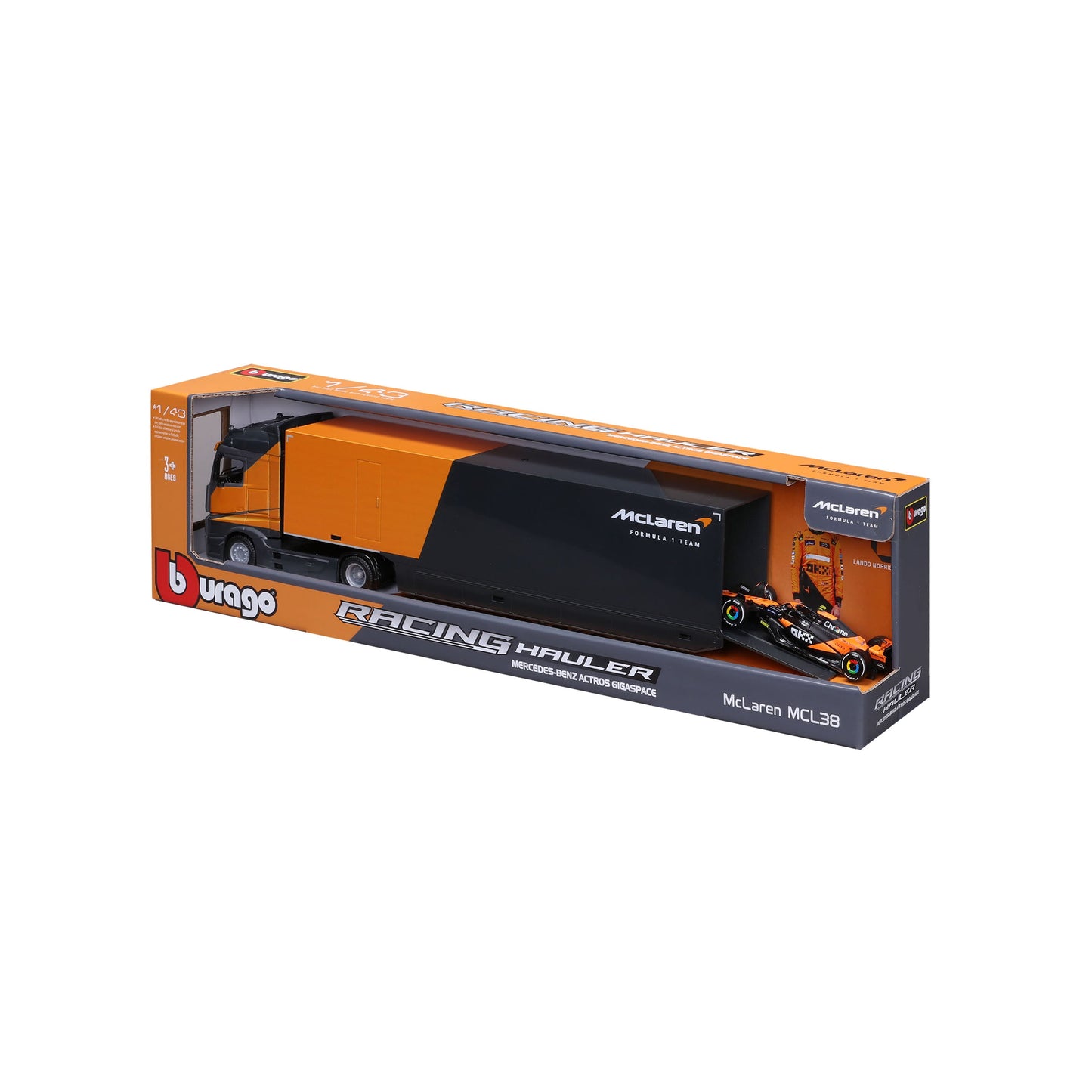 1:43 F1 MCLAREN RACING TRANSPORTER MCL38 2024 NORRIS