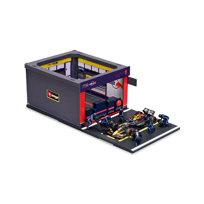 DIORAMA DE PASSAGE AUX STANDS DE LA RED BULL RACING RB20 2024 À L'ÉCHELLE 1:43 VERSTAPPEN