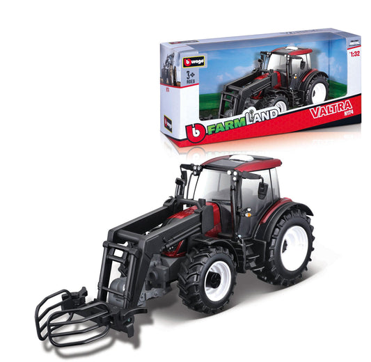 TRACTEUR AGRICOLE VALTRA N174 AVEC CHARGEUR FRONTAL 1:32