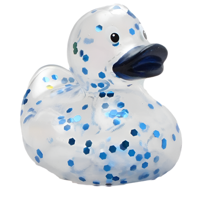 Blue Glitter Duck