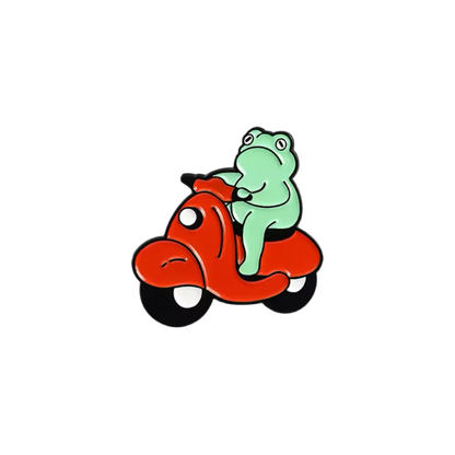 pins grenouille sur scooter