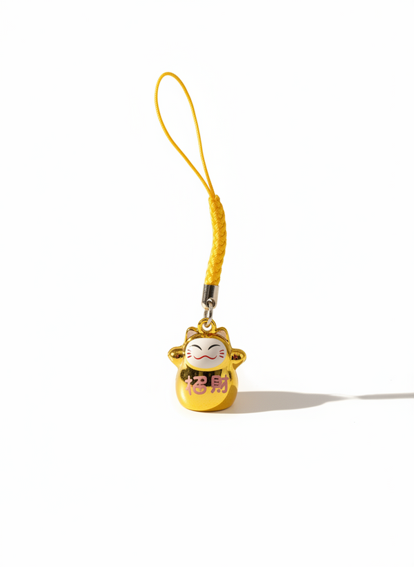 Daruma Lucky Cat Tinker Bell Keychain