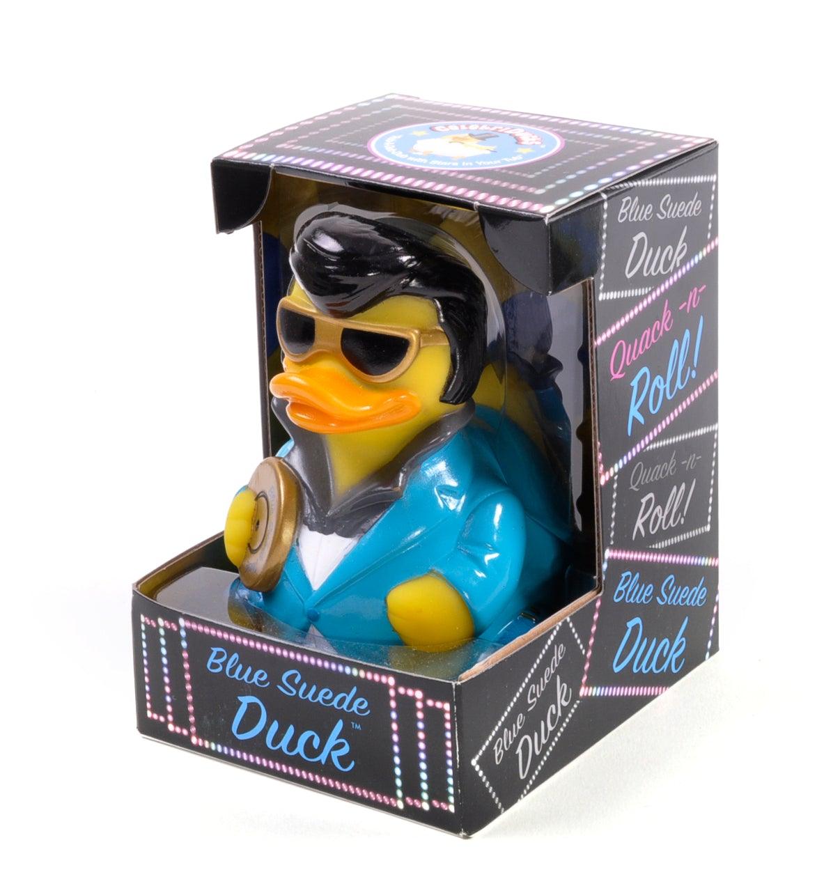 Canard Blue Suede Duck Celebriducks | Marque américaine de canards de bain