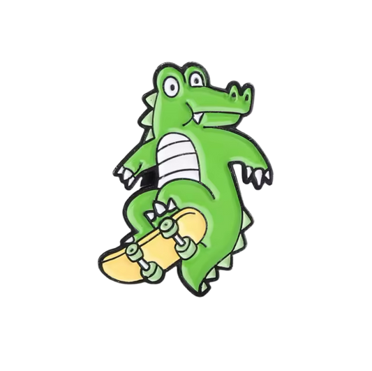 pins crocodile skater