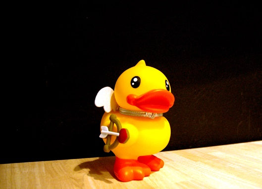 Enten-Spardose Jaune Cupidon