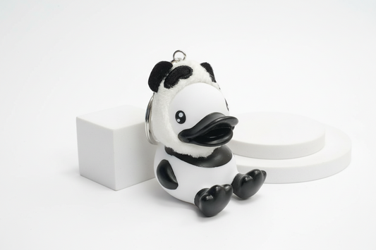 Panda duck keychain