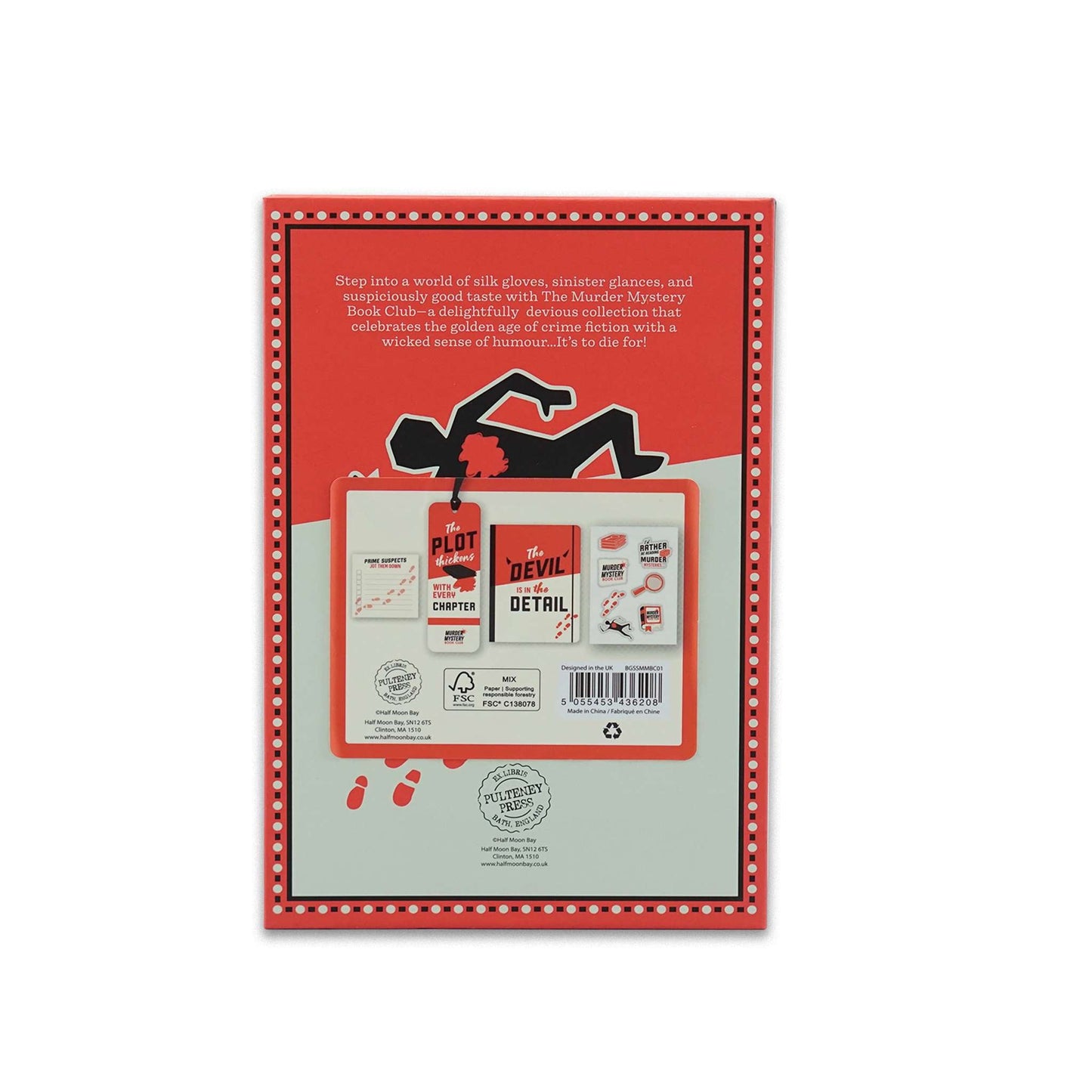 Set de papeterie cadeau - Murder Mystery Book Club