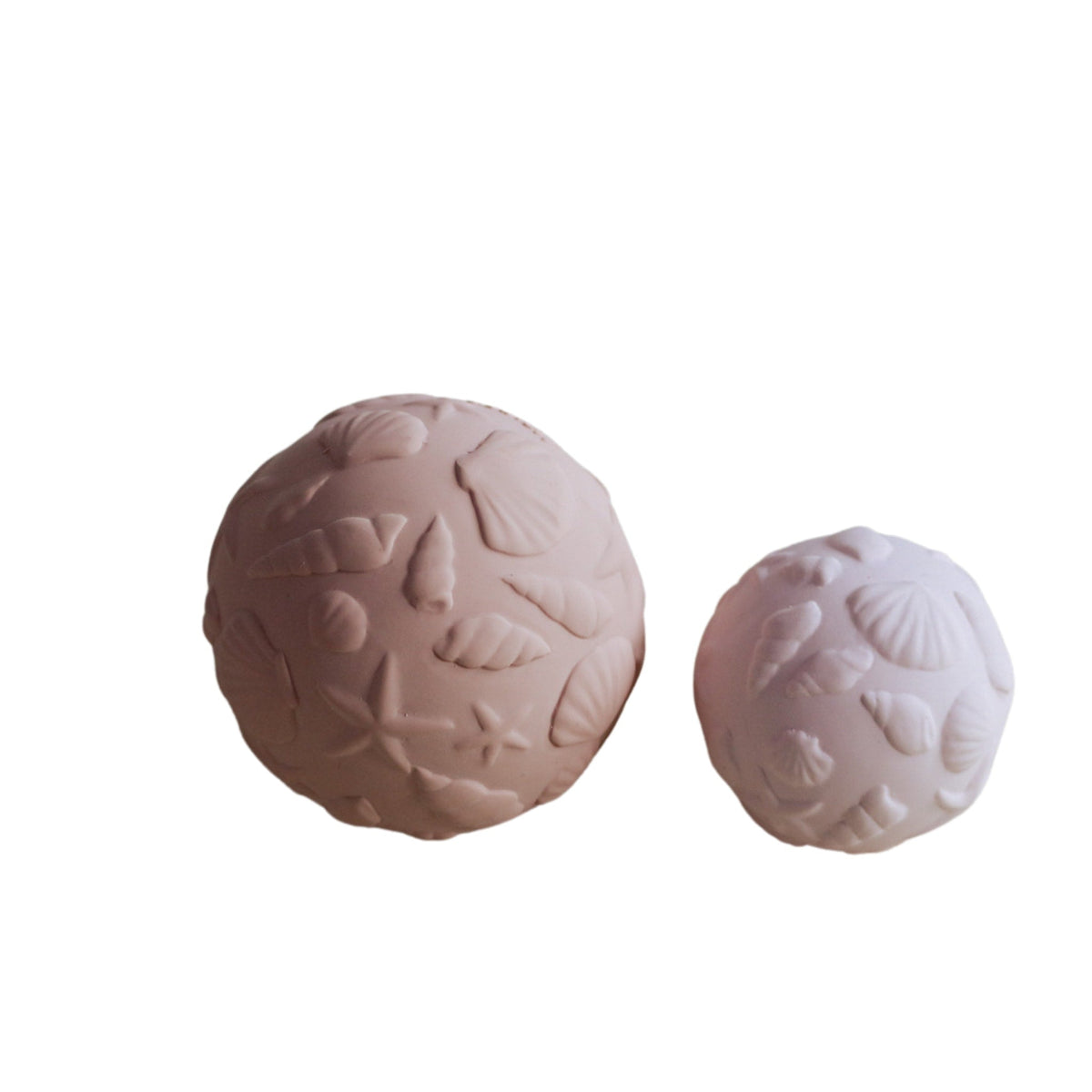 Pack de 2 pelotas sensoriales Conchas – Rosa