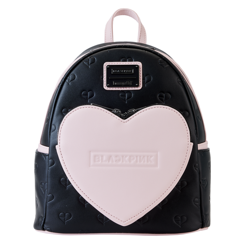 blackpink all over print heart mini backpack