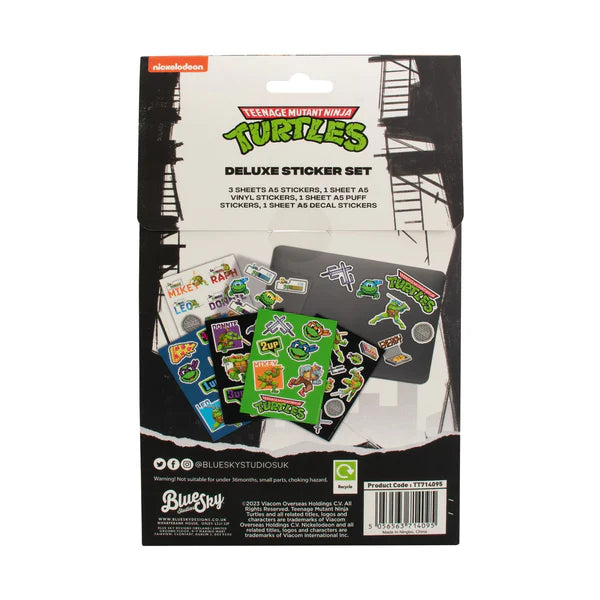 Conjunto de autocolantes das Tartarugas Ninja