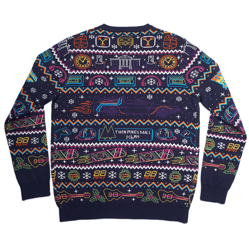 Camisola de Natal de volta ao futuro