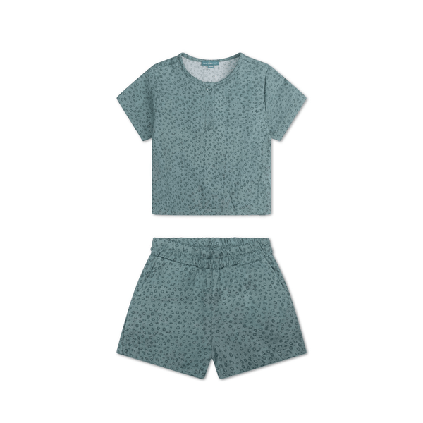 Beachwear Boys - Muslin - Green - Leopard