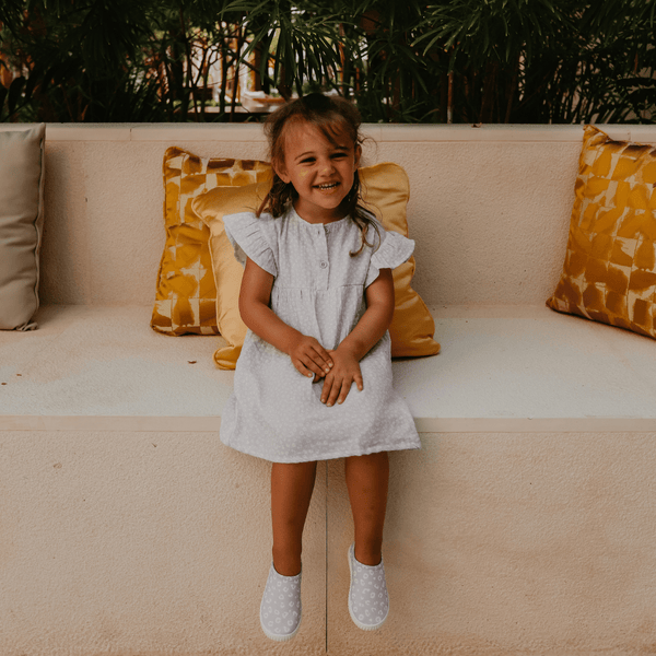 Beachwear Girls Dress - Muslin - Lila - Leopard