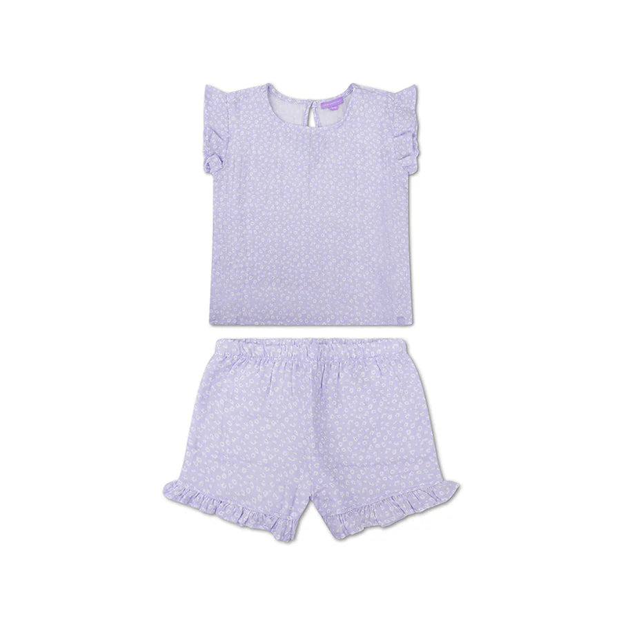 Beachwear Girls  - Muslin - Lila - Leopard